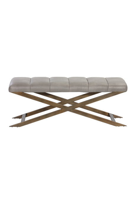 Modern European furniture - Channel Tufted Bench - www.oroa.com