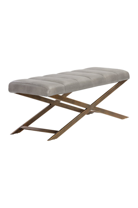 Modern European furniture - Channel Tufted Bench - www.oroa.com
