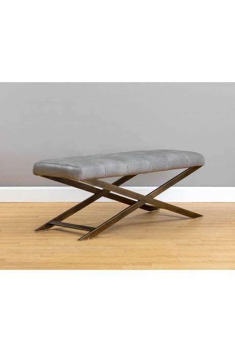 Modern European furniture - Channel Tufted Bench - www.oroa.com