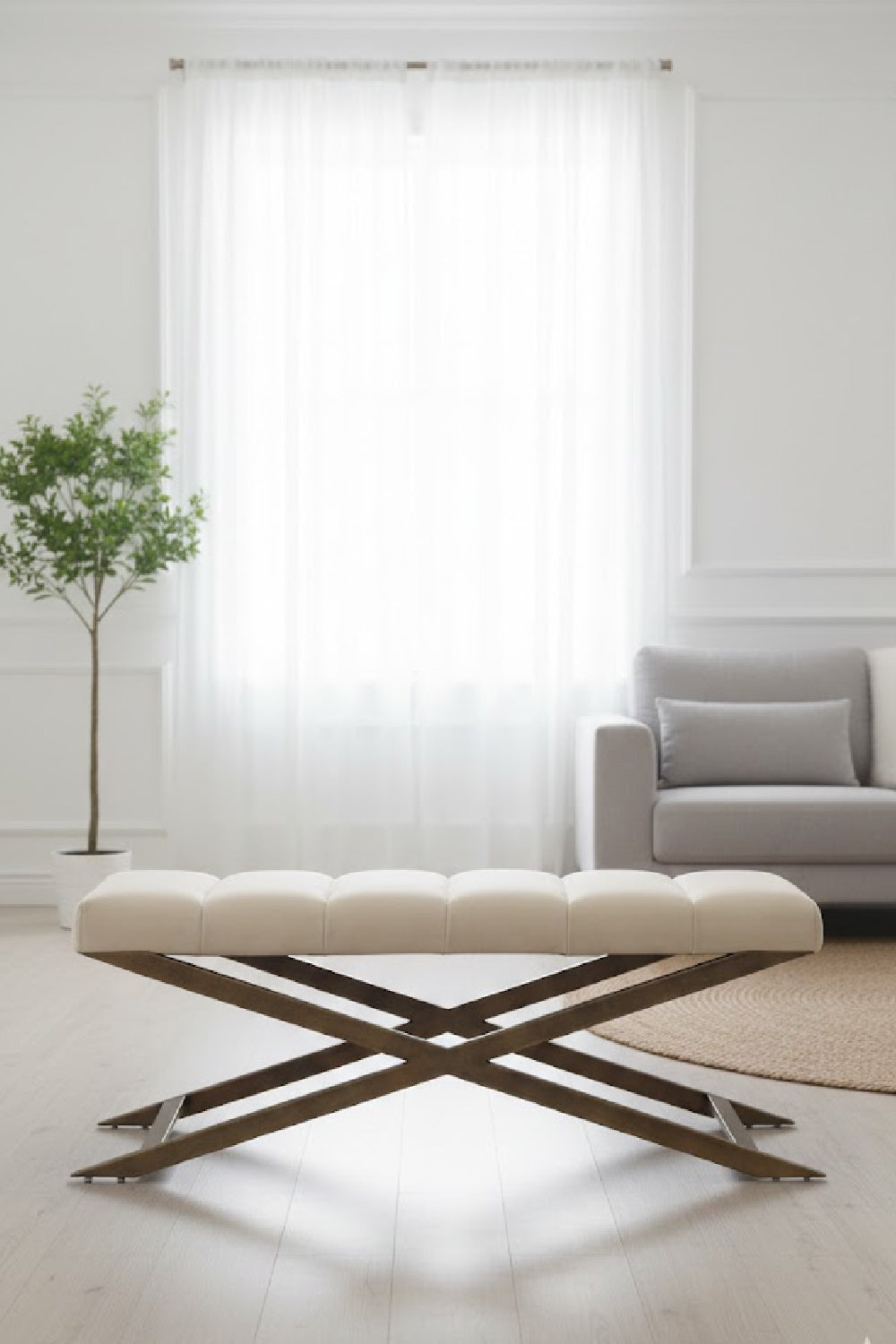 Channel Tufted Bench | Splendido Kammi | Oroa.com
