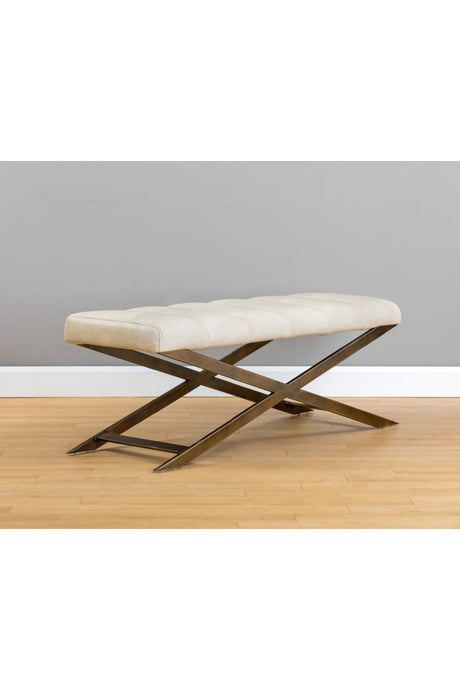 Modern European furniture - Channel Tufted Bench - www.oroa.com