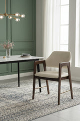 Modern European furniture - Smoked Acacia Frame Dining Chair - www.oroa.com