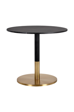 Round Black Marble Bistro Table | Splendido Massie