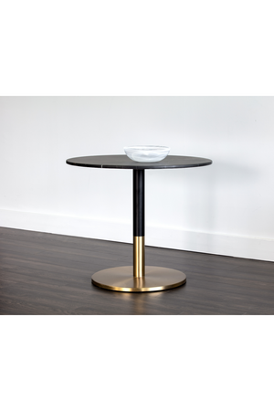 Round Black Marble Bistro Table | Splendido Massie