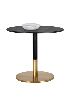 Round Black Marble Bistro Table | Splendido Massie