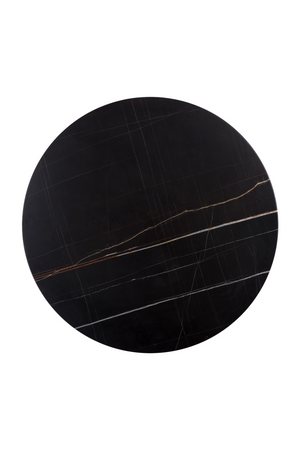 Round Black Marble Bistro Table | Splendido Massie