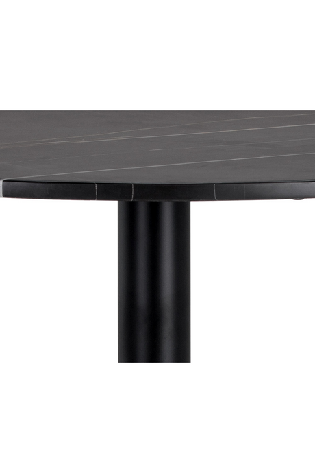 Modern European furniture - Round Black Marble Bistro Table  - www.oroa.com
