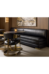 Modern European furniture - Round Black Marble Bistro Table  - www.oroa.com