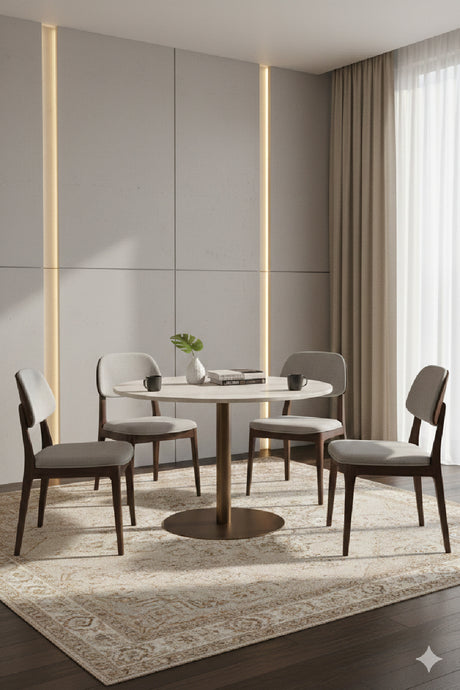 Round Black Marble Bistro Table | Splendido Massie | Oroa.com