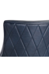 Modern European furniture - Bronze Cantilever Leather Dining Chairs (2) - www.oroa.com
