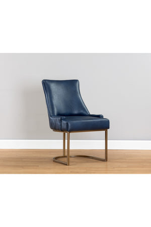 Bronze Cantilever Leather Dining Chairs (2) | Splendido Florence | Oroa.com