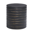 Black Cylindrical End Table by Splendido Corey Side Table, alternate view 2