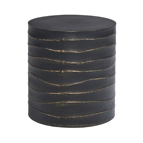 Black Cylindrical End Table by Splendido Corey Side Table, alternate view 2