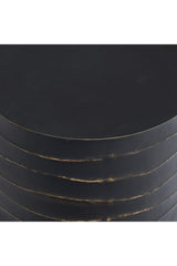 Modern European furniture - Black Cylindrical End Table - www.oroa.com