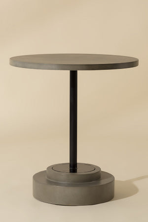 Modern European furniture - Round Indoor/Outdoor Concrete Bistro Table - www.oroa.com