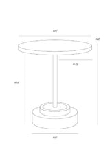 Modern European furniture - Round Indoor/Outdoor Concrete Bistro Table - www.oroa.com