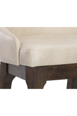 Modern European furniture - Cream Leather Look Counter Stool - www.oroa.com