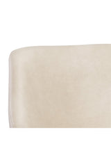 Modern European furniture - Cream Leather Look Counter Stool - www.oroa.com