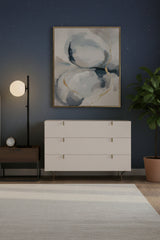 Modern European furniture - Cream Rubberwood 3-Drawer Dresser - www.oroa.com