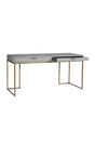 Modern European furniture - Gray Shagreen 2-Drawer Desk - www.oroa.com