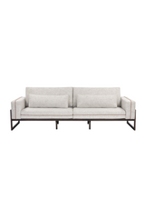 Modern European furniture - Brown Leather Piped Sofa - www.oroa.com