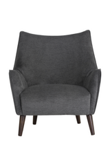 Modern European furniture - Mid-Century Gray Lounge Chair - www.oroa.com
