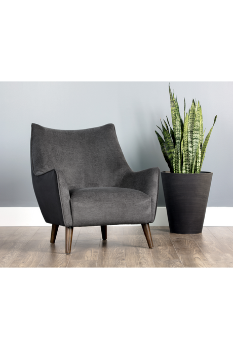 Mid-Century Gray Lounge Chair | Splendido Sorrel | Oroa.com
