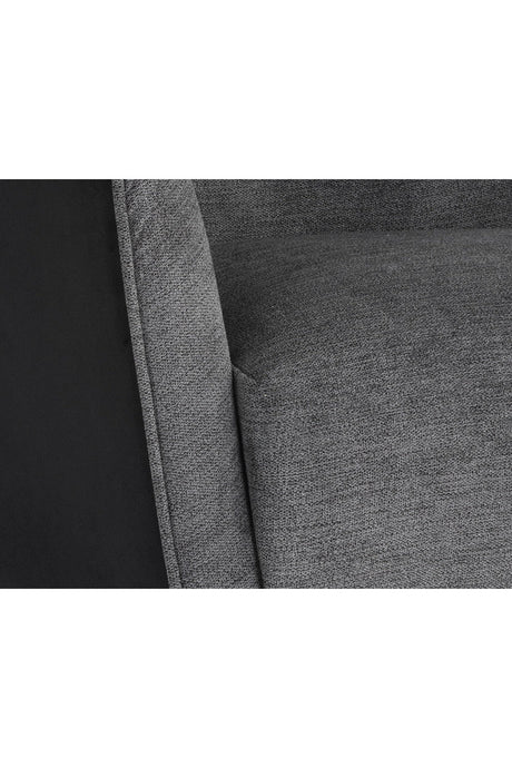 Modern European furniture - Mid-Century Gray Lounge Chair - www.oroa.com