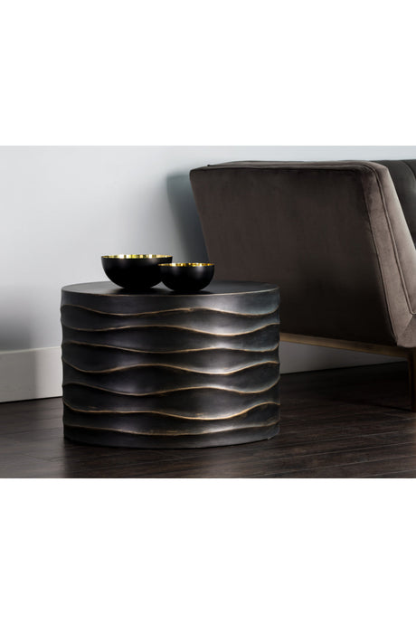 Modern European furniture - Hand-Sculpted Concrete Coffee Table - www.oroa.com