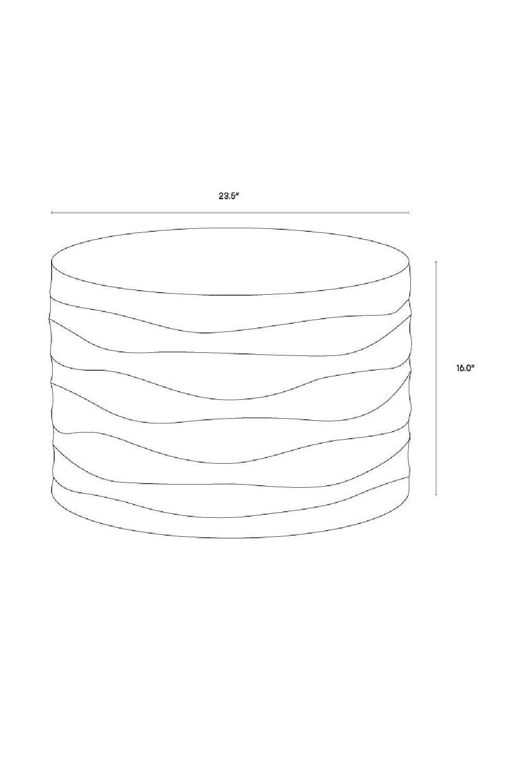 Hand-Sculpted Concrete Coffee Table | Splendido Corey | Oroa.com