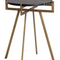 Modern European furniture - Antique Brass Marble End Table - www.oroa.com