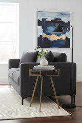 Modern European furniture - Antique Brass Marble End Table - www.oroa.com