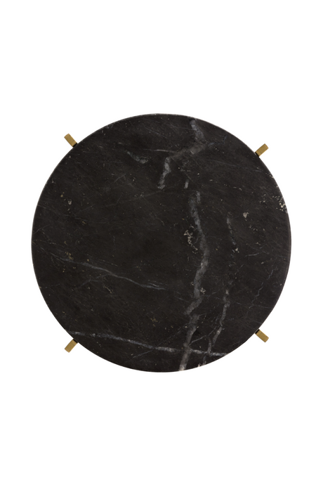 Modern European furniture - Antique Brass Marble End Table - www.oroa.com