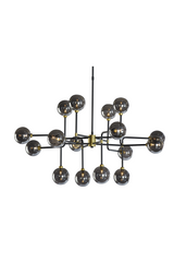 Modern European furniture - Gray Glass Spheres Chandelier L - www.oroa.com