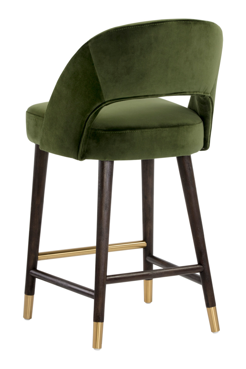 Modern European furniture - Green Cutout-Back Counter Stool - www.oroa.com