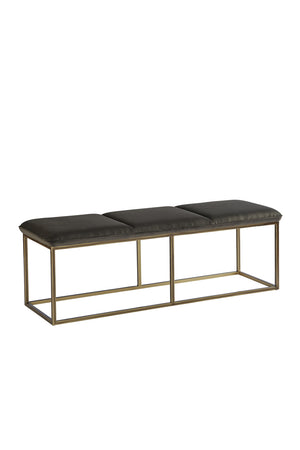 Rustic Bronze Frame Bench | Sunpan Alley | Oroa.com