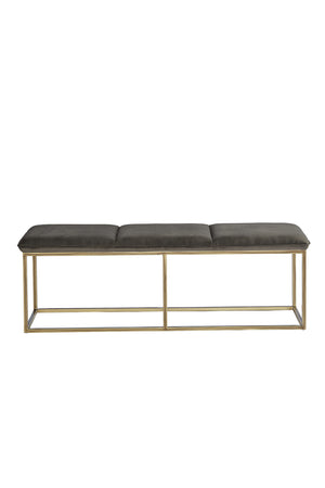 Rustic Bronze Frame Bench | Sunpan Alley | Oroa.com