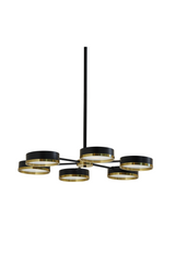 Modern European furniture - Black Round 6-Light Chandelier - www.oroa.com