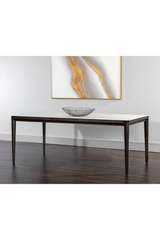 Modern European furniture - White Ceramic Dining Table - www.oroa.com
