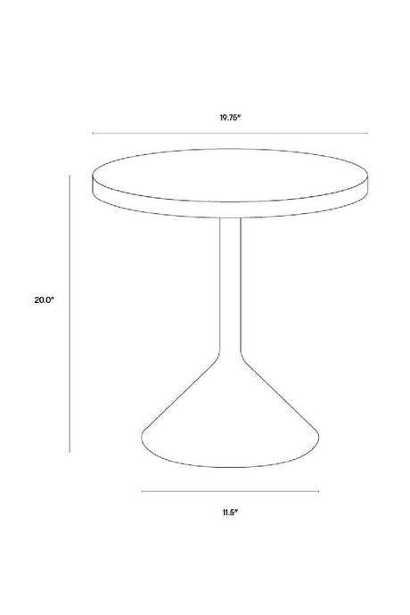 Modern European furniture - Blue Ombre End Table - www.oroa.com