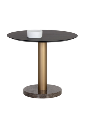 Round Gray Marble Bistro Table | Splendido Monaco