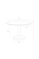 Modern European furniture - Black Oak Round Dining Table - www.oroa.com