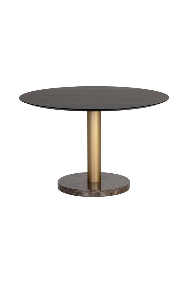 Black Oak Round Dining Table | Splendido Monaco | Oroa.com
