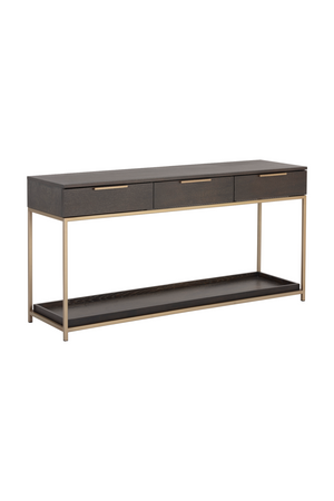Gray Oak 3-Drawer Console Table | Splendido Rebel | Oroa.com