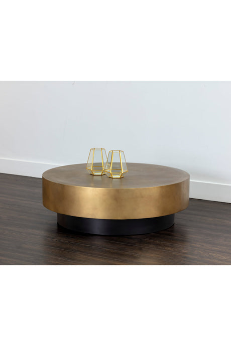 Modern European furniture - Round Metal Coffee Table - www.oroa.com