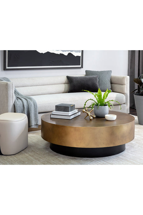 Modern European furniture - Round Metal Coffee Table - www.oroa.com