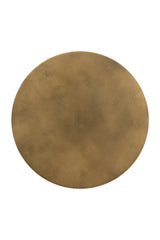Modern European furniture - Antique Brass Round End Table - www.oroa.com