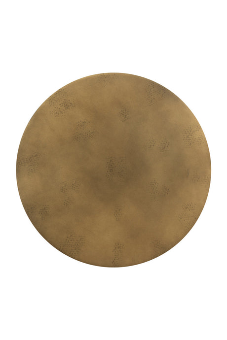 Modern European furniture - Antique Brass Round End Table - www.oroa.com