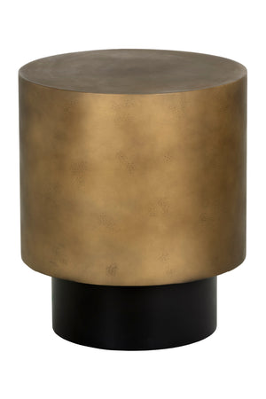 Antique Brass Round End Table | Splendido Bernaby | Oroa.com