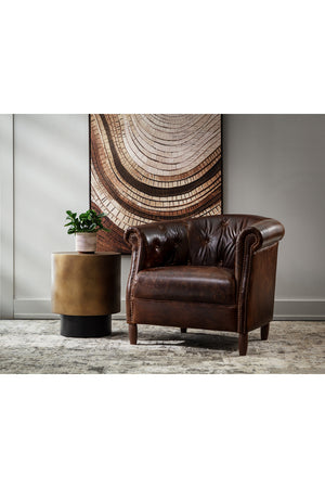 Antique Brass Round End Table | Splendido Bernaby | Oroa.com